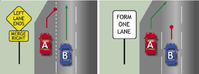 The-left-diagram-shows-a-case-of-merging-traffic-and-the-right-diagram-shows-a-case-of.png