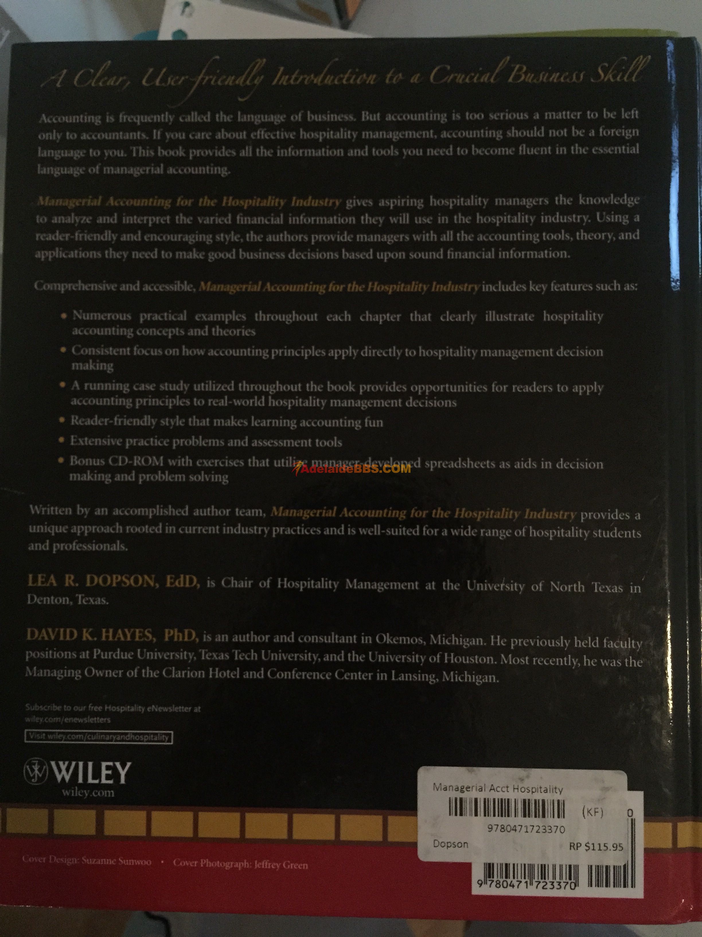 Managerial Accounting for the Hospitality Industry(��).jpg